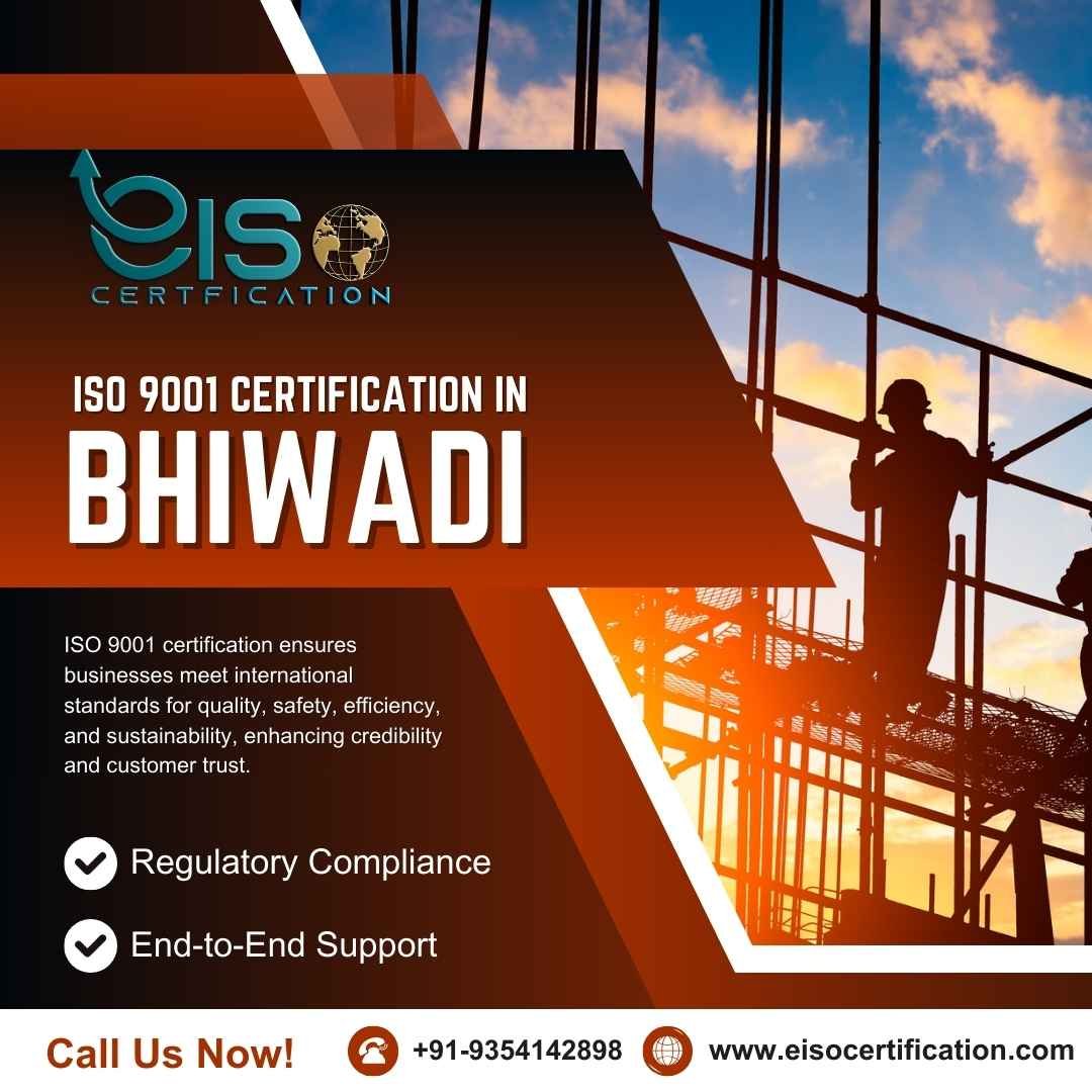 iso 9001 certifcation Bhiwadi