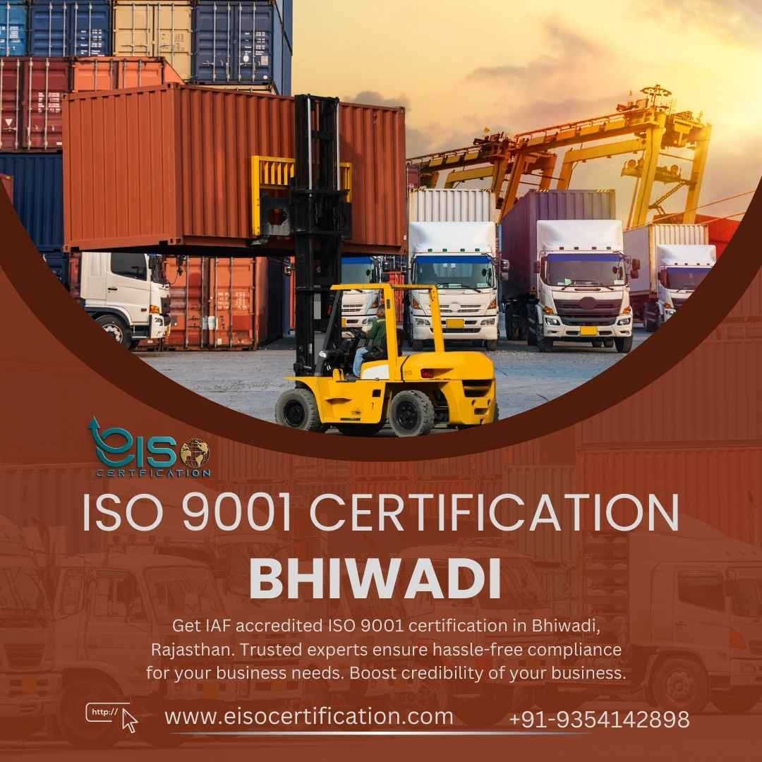 iso 9001 certification in Bhiwadi